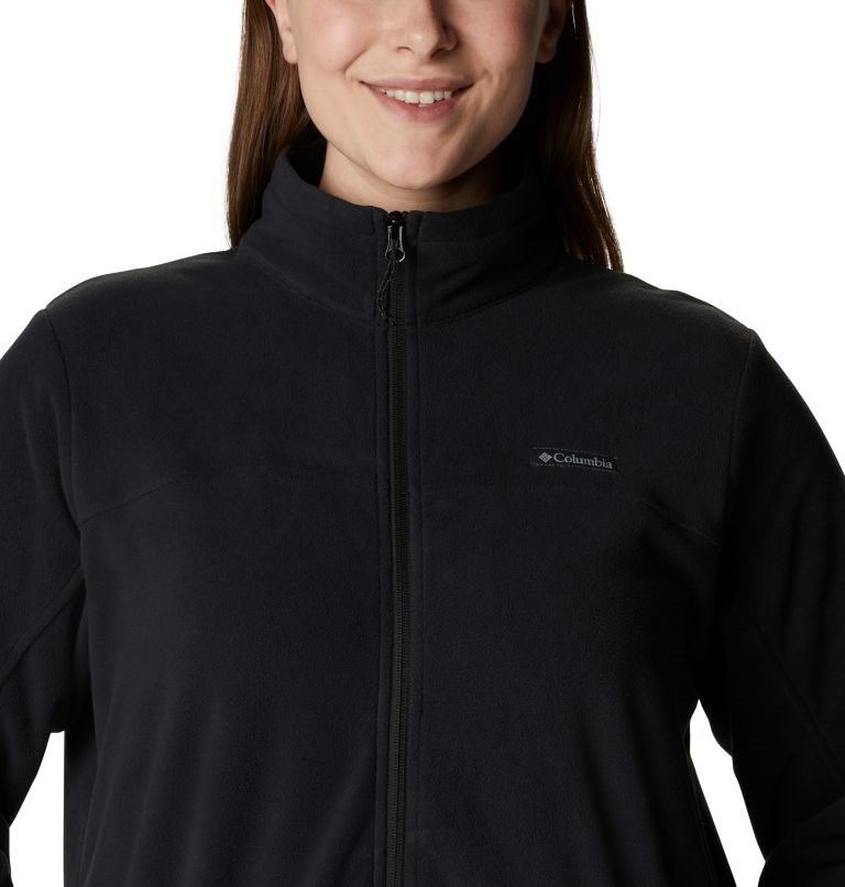 Women's Columbia Ali Peak Full Zip Fleece Jackets Black | Plus Size CA-HA186